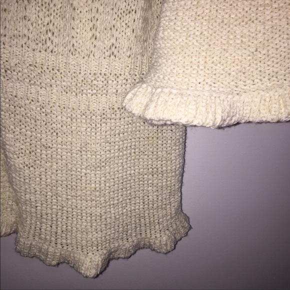 August Silk cream boho one button cardi Large - Picture 4 of 6